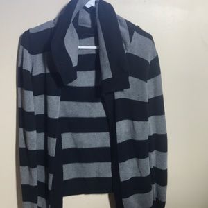 Black and grey sweater